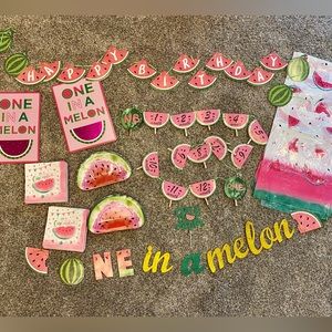 🍉One in a Melon Birthday Party Decorations🍉